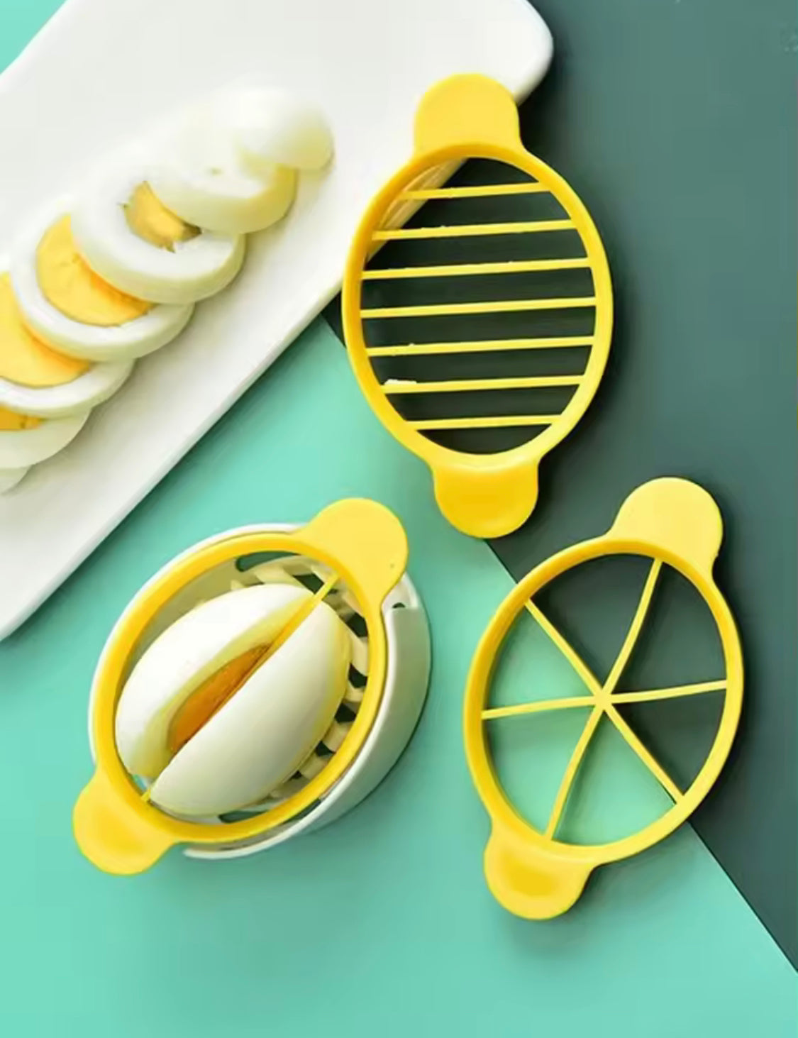 3 In 1 Multifunctional Eggs Slicer Tool, Boiled Egg Slicer, Soft Food Slicing Cutter