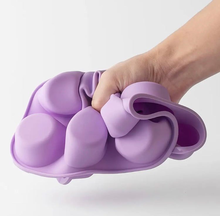 Silicone Round Hole Cake Baking Tray, Cake Baking Tools, Mold Household Kitchen Baking Tray