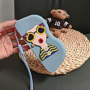Silicone Sunglasses Case, Portable Travel Glasses Holder Cover, Waterproof Shockproof Eyeglass Case, Nova Style Pouch