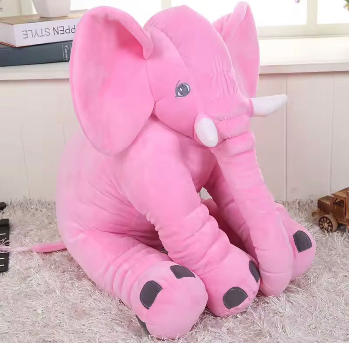 Elephant Design Plush Toy, Elephant Grinding Teeth Toy, Kids Elephant Huggable Pillow, Elephant Design Stuffed Toy