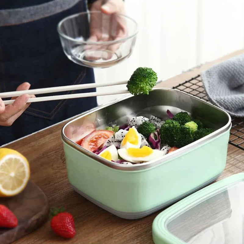 Stainless Steel Bento Lunch Box with Airtight Lid, Leakproof Food Storage Lunch Box, Airtight Food Grade Lunch Box