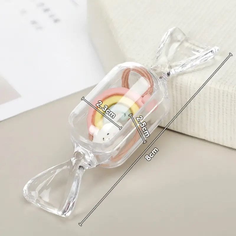 Candy Shaped Storage Box, Mini Clear Jewelry Case for Storage, Transparent Small Items Jewelry Pills Pack, Mini Jewelry Organizer, Multipurpose Mini Item Organizer, Travel Plastic Beads Jewelry Storage