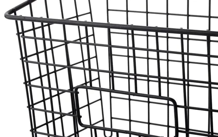Wrought Iron Hanging Basket, Over Cabinet Door Hanging Storage Basket, Durable Bathroom Kitchen Wall Shelf, Stainless Steel Grid Storage Baskets, Iron Mesh Shelf Basket, Multifunction Hanging Basket, Under The Dormitory Hanging Shelf