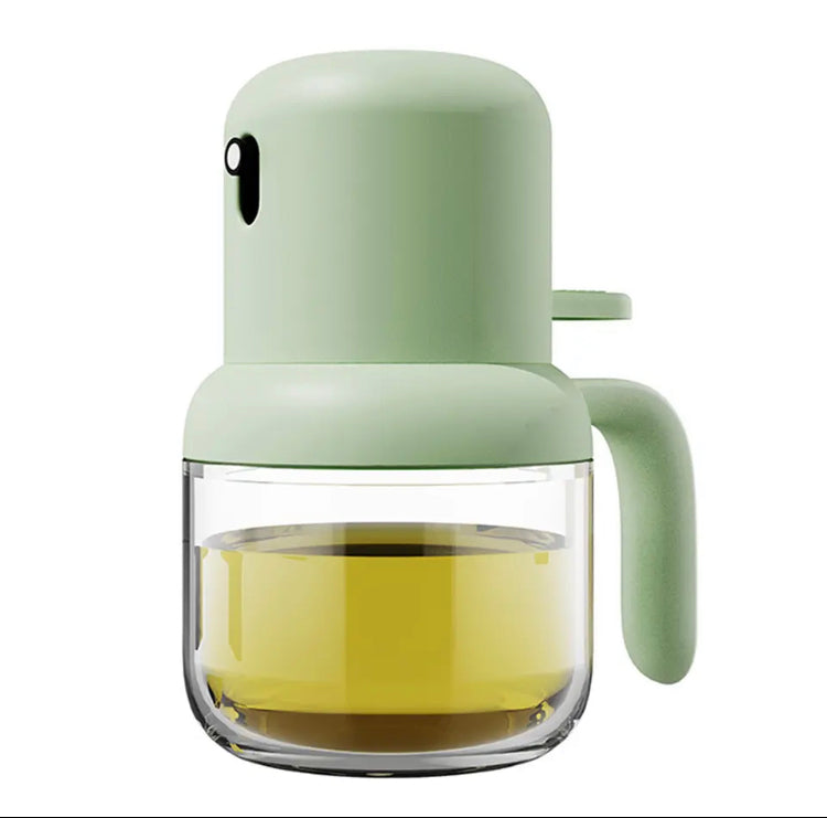 180ml Transparent Oil Spray Bottle, Multipurpose Leak-Proof Oil Dispenser, Lightweight Push-type Sprayer Oil Glass Bottle