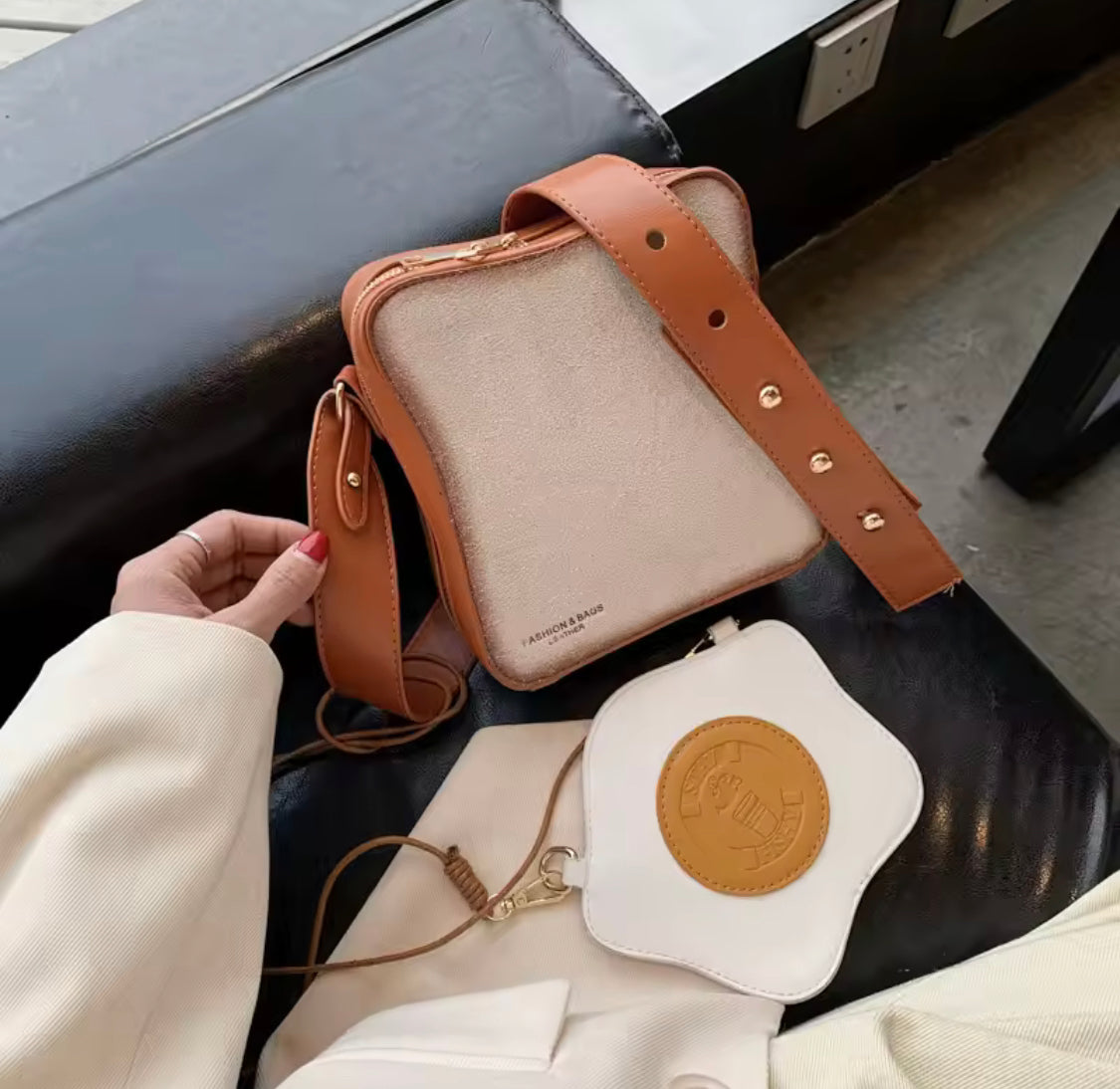 Crossbody Fried Toast Bread Bag, Bread Shape Women Shoulder Bag, Fashionable Egg Bread Shoulder Bag