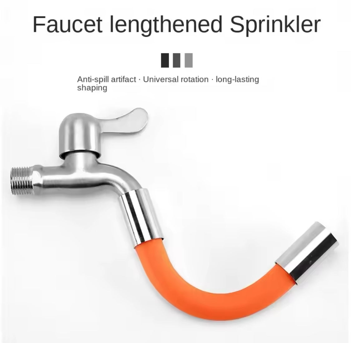 360° Rotation Faucet Extender Pipe, Kitchen Faucet Extension Hose Pipe, Durable Bathroom And Garden Splash Proof Hose