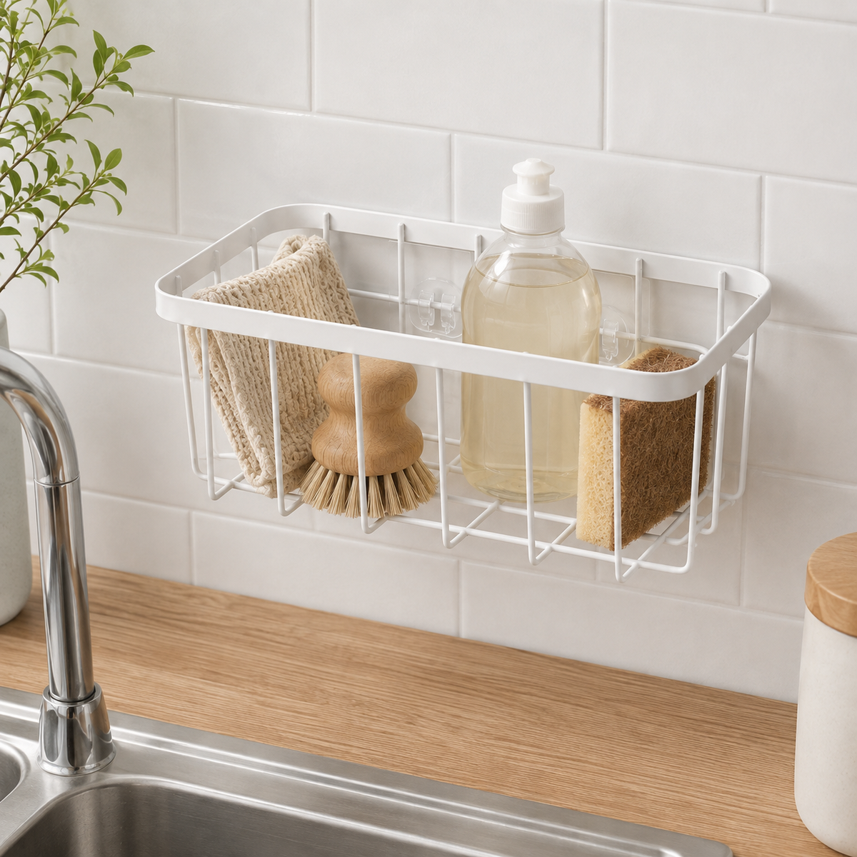Wall Mounted Bathroom Storage Basket, Multipurpose Wall Storage Basket, Space Saving Bathroom Wall Shelf