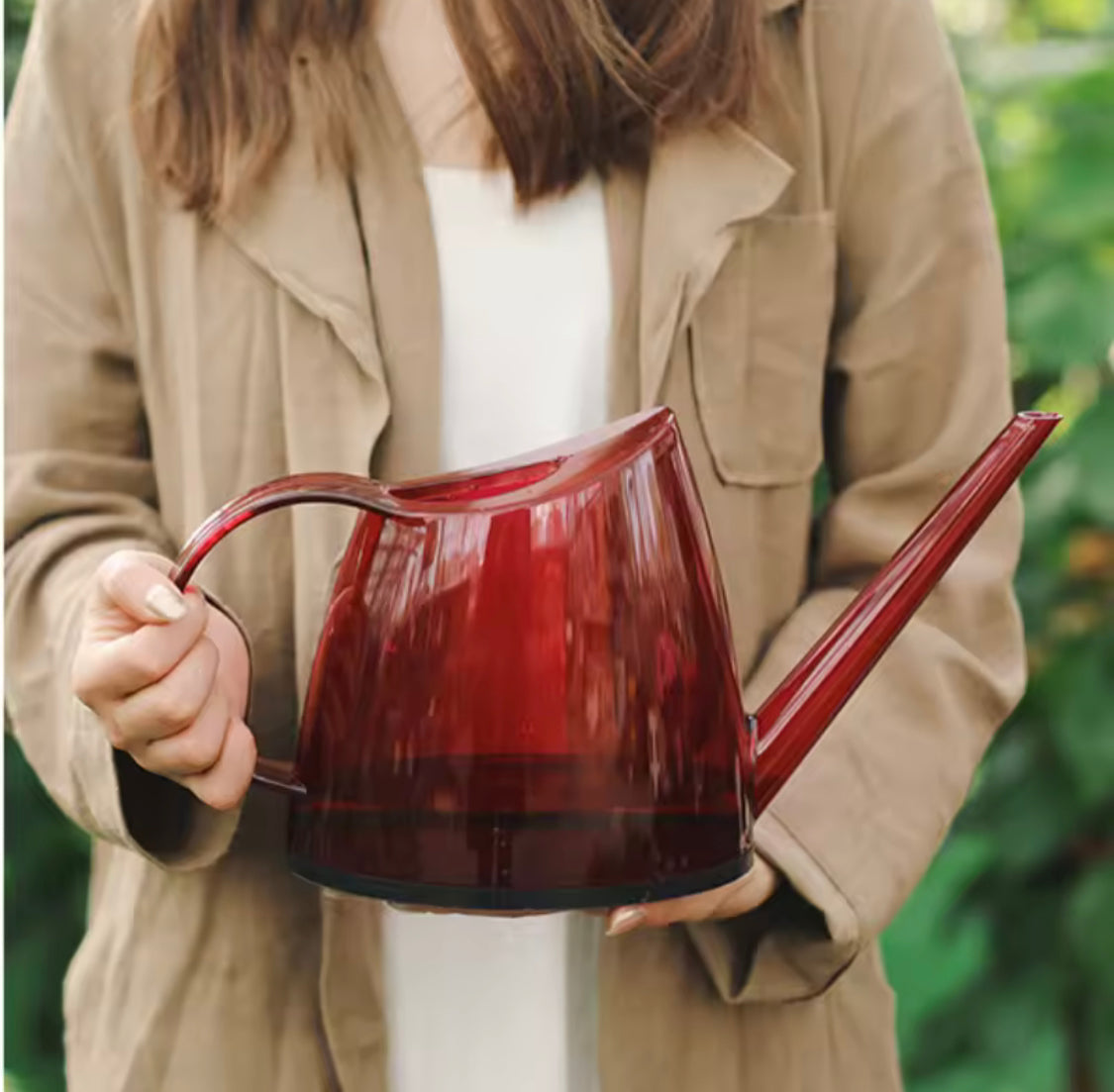 1.4L Transparent Long Spout Watering Kettle, Nordic Style Garden Watering Pot, Transparent Watering Pot, Small Watering Gardening Can, Multifunctional Long Spout Kettle For Watering Flower Plants