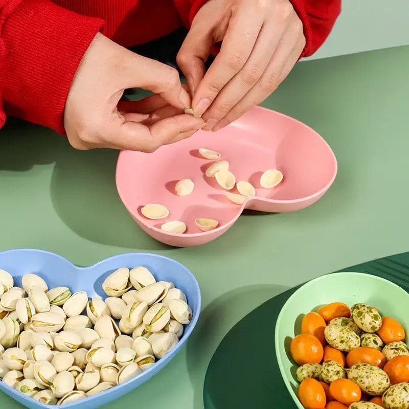 Plastic Plates With Stand, Multi-function Spit Bone Dish, Round Square Set Dining Table Plates, Household Kitchen Tableware Serving Table Plates, Fruit Snack Dish Plate, Reusable Food Serving Dishes With Rack