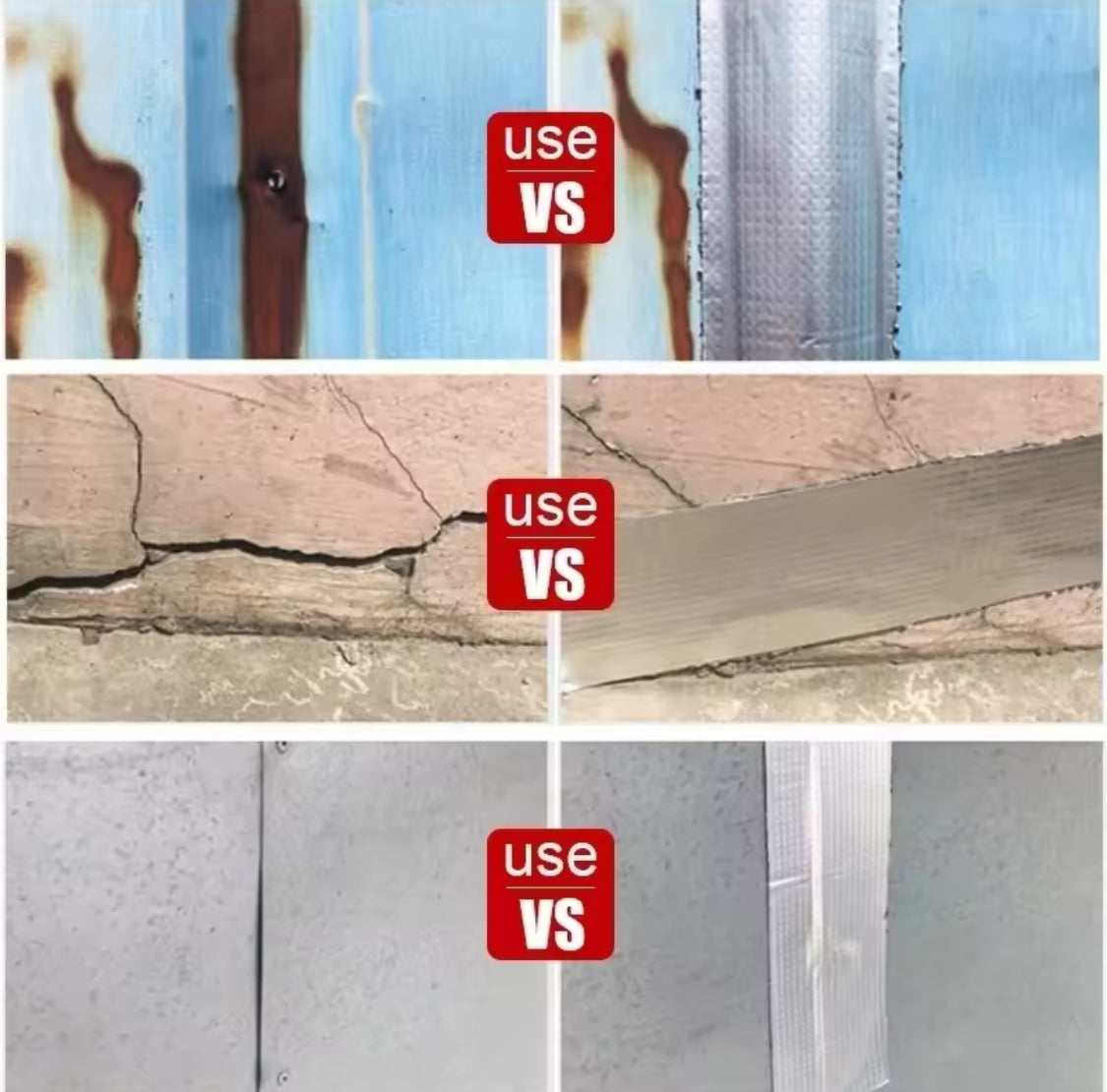 Self Adhesive Sealing Tape, Waterproof Seal Repair Sticker, Roof Duct Damage Sealant Tape