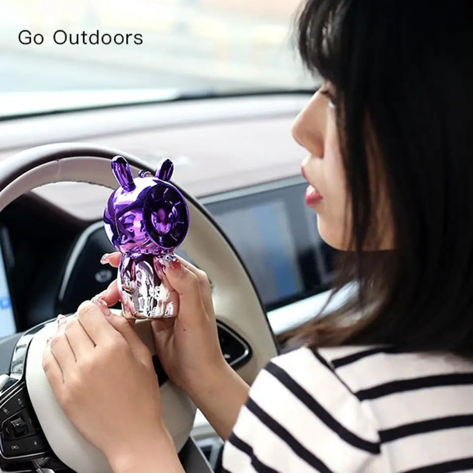 Mini Cartoon Keychain Fan, USB Rechargeable Small Fan, Out Door Use Portable Fan