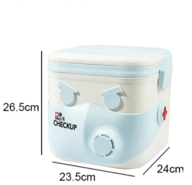 Mask Medicine Box, Small First Aid Kit Medicine Storage Box, Double Layer Medicine Holder, Emergency Medical Case, Portable Multifunctional Medicine Storage Box, Home Medicine Box, Multipurpose Craft Box Organizer For Medicine