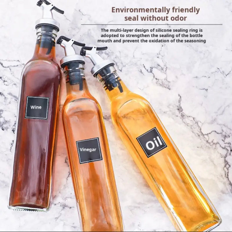 180ml Lead Free Sealed Seasoning Quantitative Salt Pepper Jar, Pack Of 3pcs Condiment Dispenser Glass Spice Jar Set