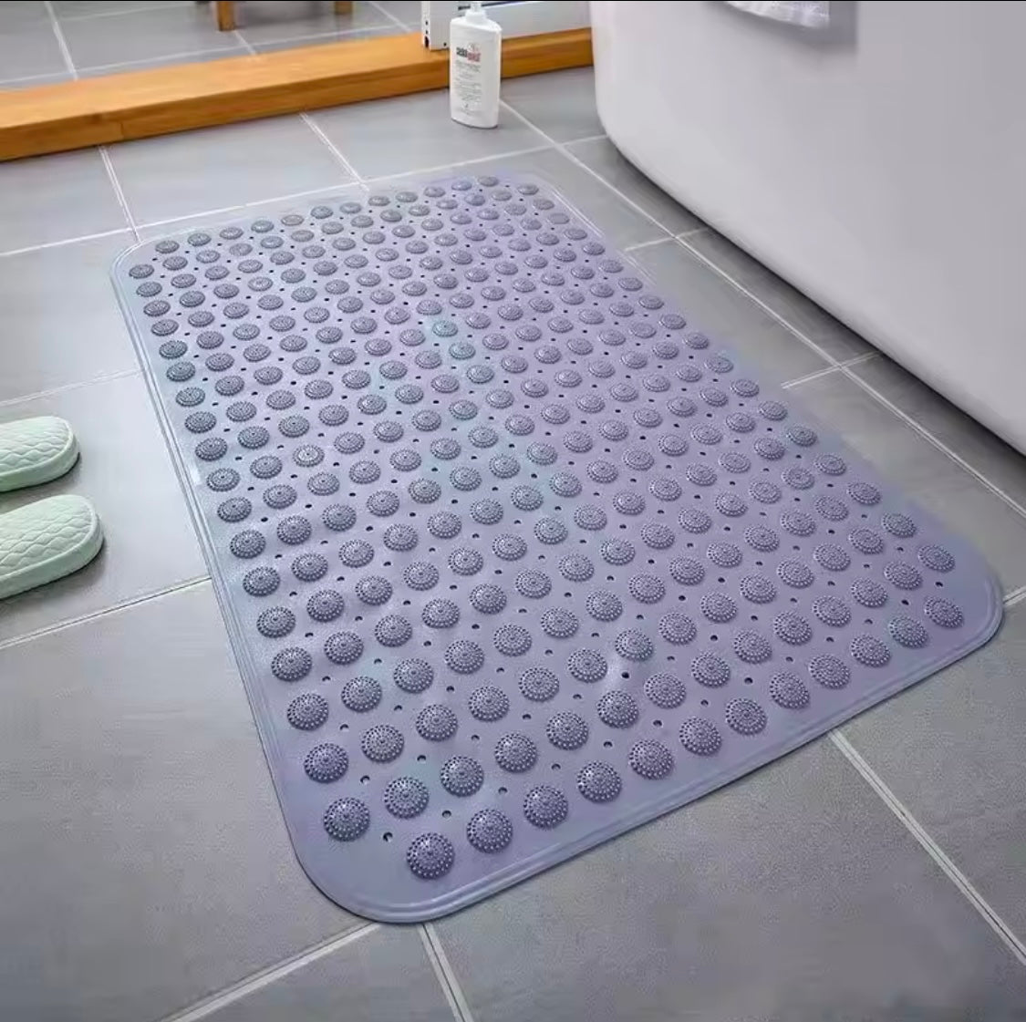 Anti Slip Shower Mat, Textured Shower Floor Mat, Skid Resistant Bath Rug, Bathroom Floor Mat