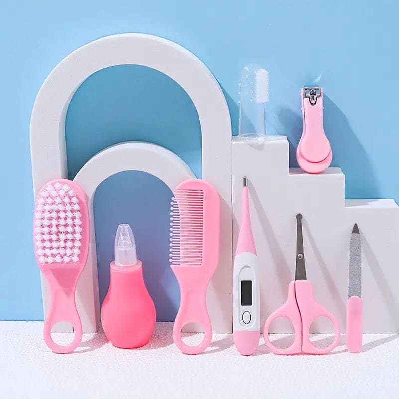 Set Of 8 Baby Health Care Kit, Newborn Baby Grooming Kit, Portable Infant Child Healthcare Tools Sets for Toddler, Newborn Essentials Nursery Care Set