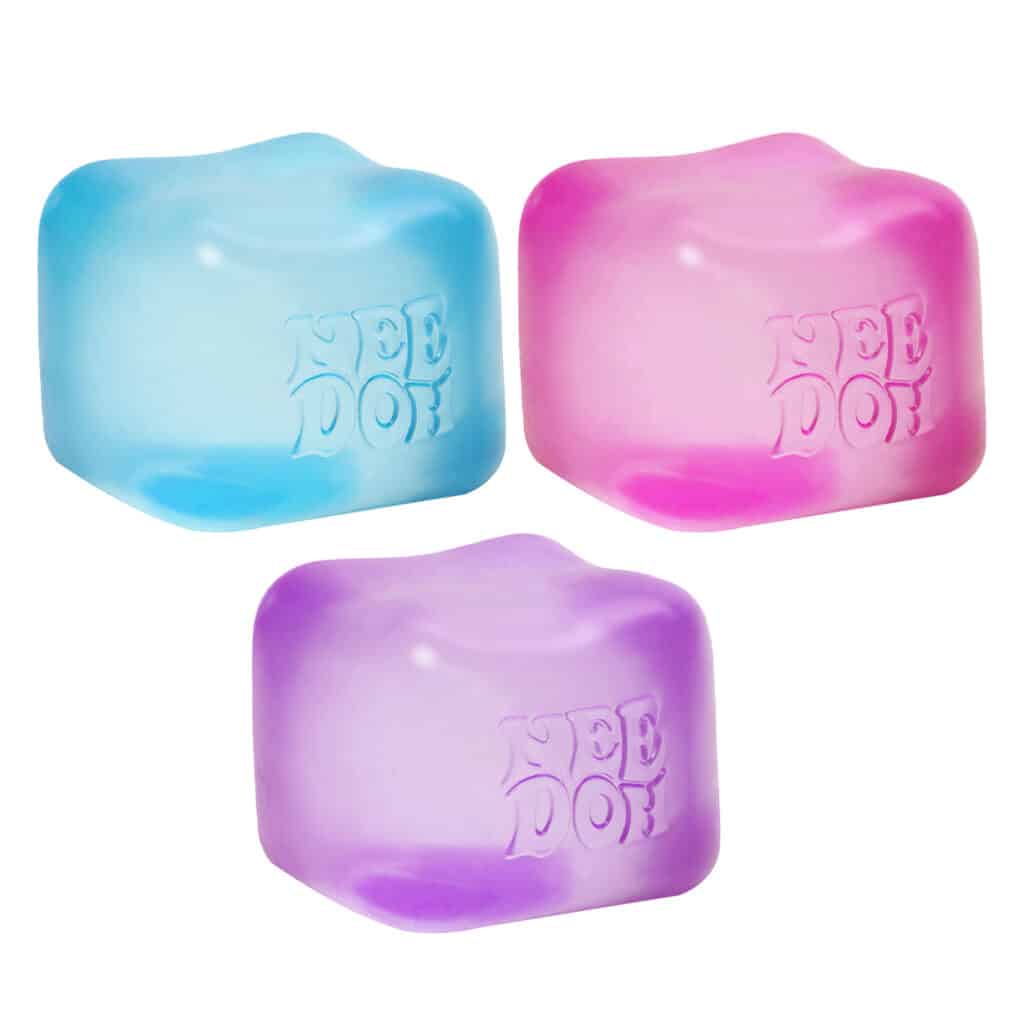 NeeDoh Nice Cube Squishy Toy, Stress Relief Squishy Toy, Kids Squeeze Cube Fidget Toy, Soft Squeeze Stress Relief Cube
