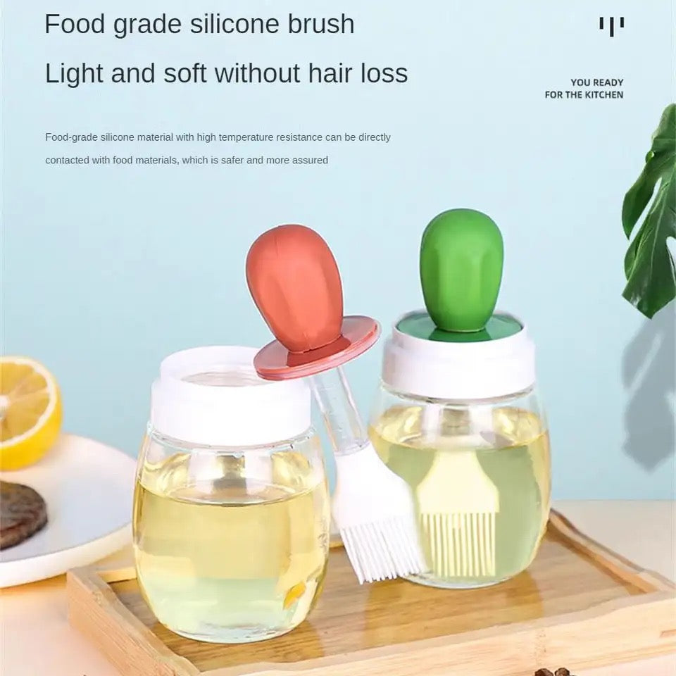 Food Grade Oil Brush Bottle, Oil Pot, Baking Brush, BBQ Grilling Accessories