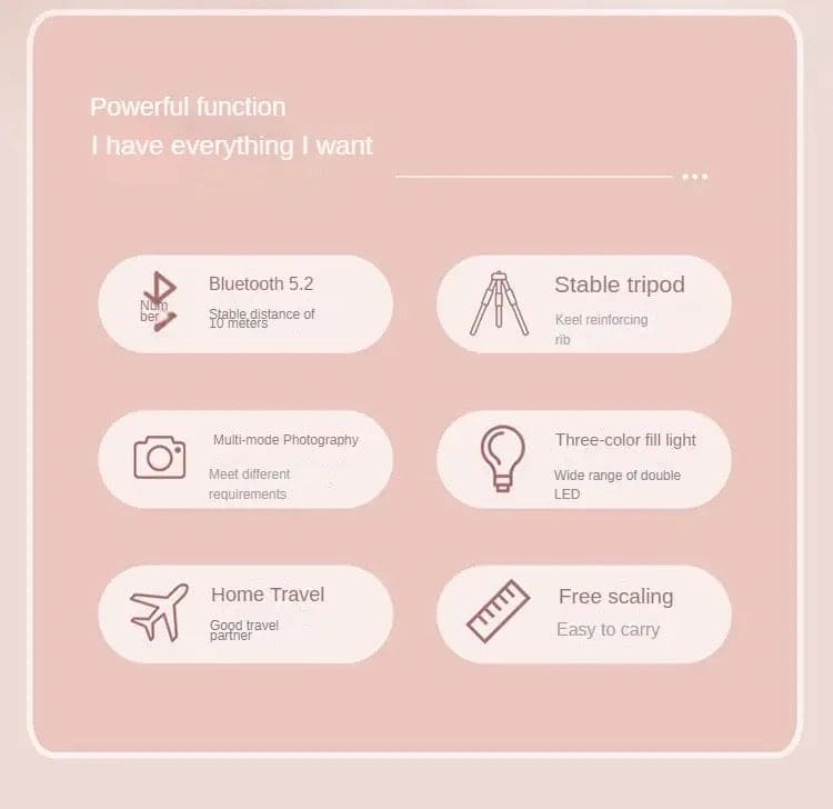 Gimbal Selfie Stick, Tripod Selfie Sticks Holder Metal Stable Bluetooth RC Shooting Beauty Selfie Stick, Stabilizer Selfie Stick Tripod with Fill Light, Retractable Tripod Phone Stand With Light, 360° Rotating Photography Live Streaming Devices