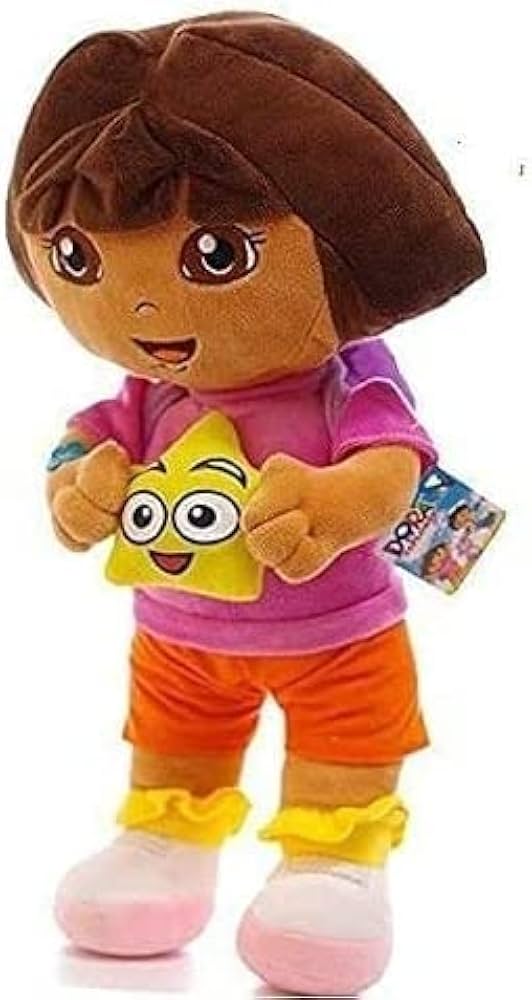 Cute Dora Plush Toy, Adorable Soft Touched Doll, Kids Soft Plush Toy, Soft Stuffed Anime Dolls For Kids