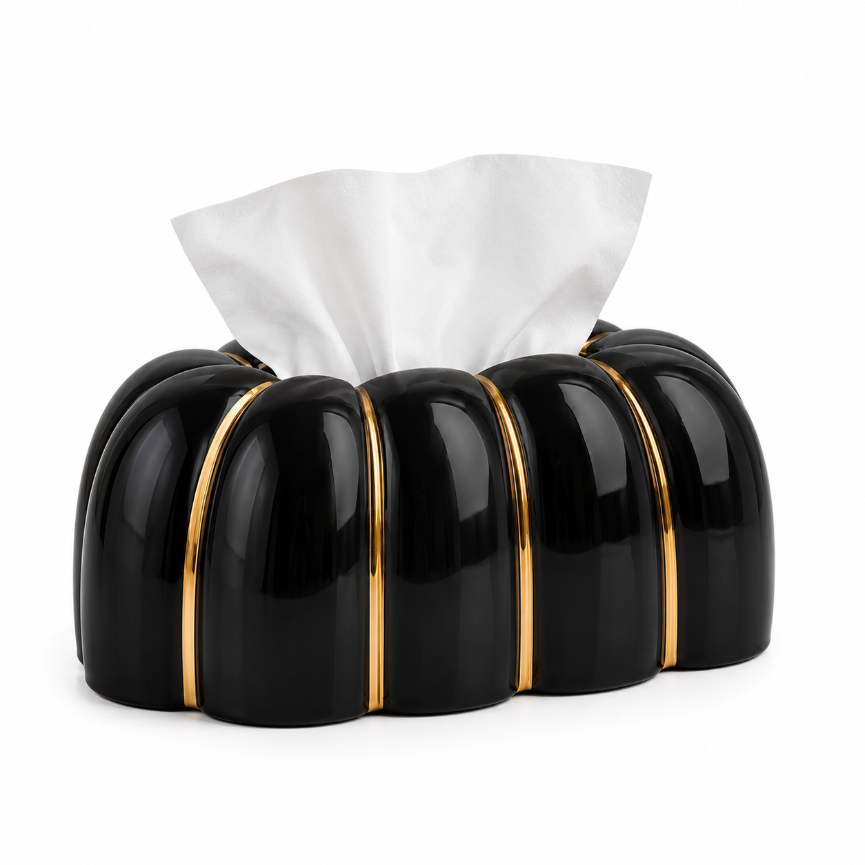 Decorative Ceramic Tissue Box, Premium Tabletop Tissue Box, Home Décor Tissue Box, Luxury Vanity Tissue Box