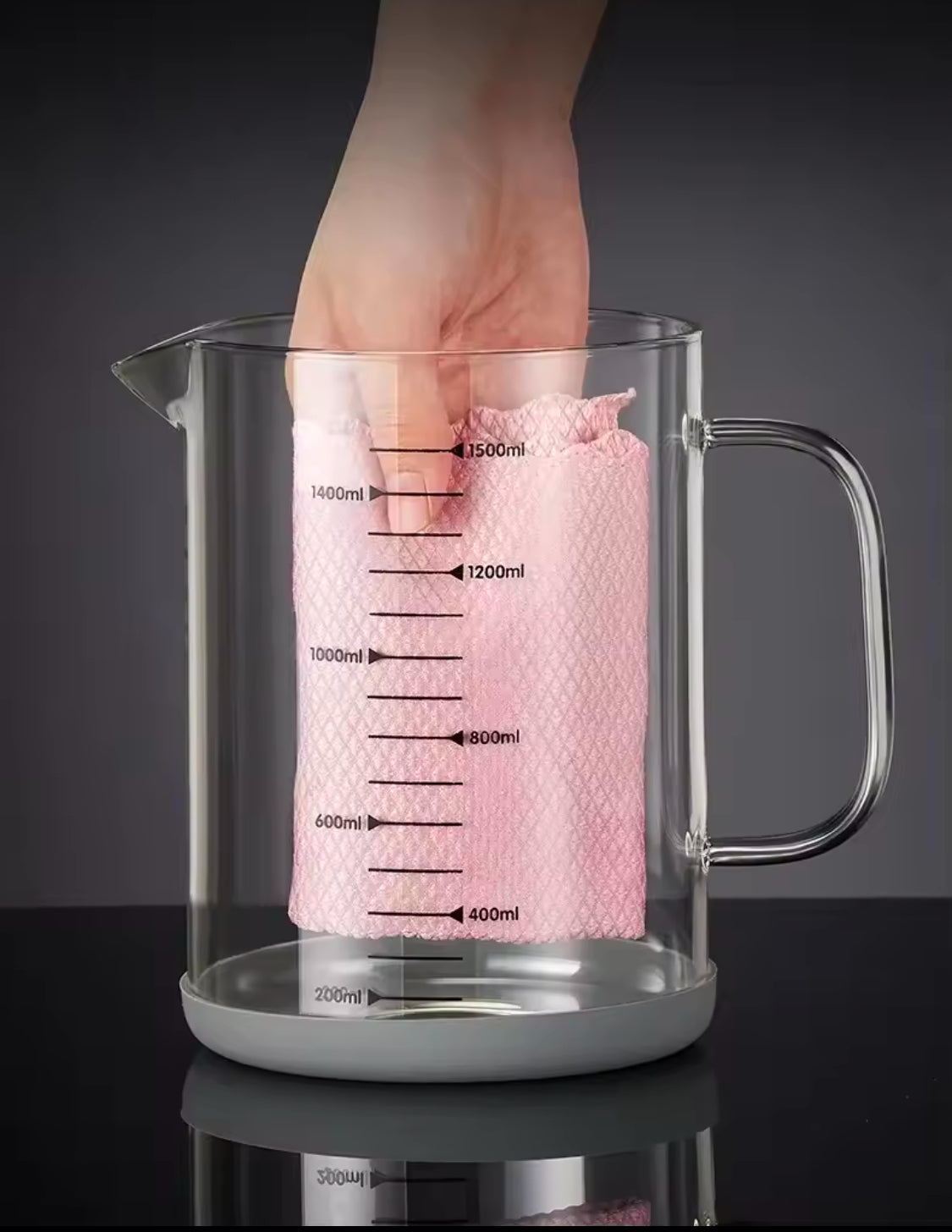 Transparent Glass Oil Filter Jar With Scale, Filter Oil Storage Tank, Oil Filter Pot, Filter Oil Pot With Stainless Steel Fry Strainer, Oil Container Jar, Glass Oil Kettle