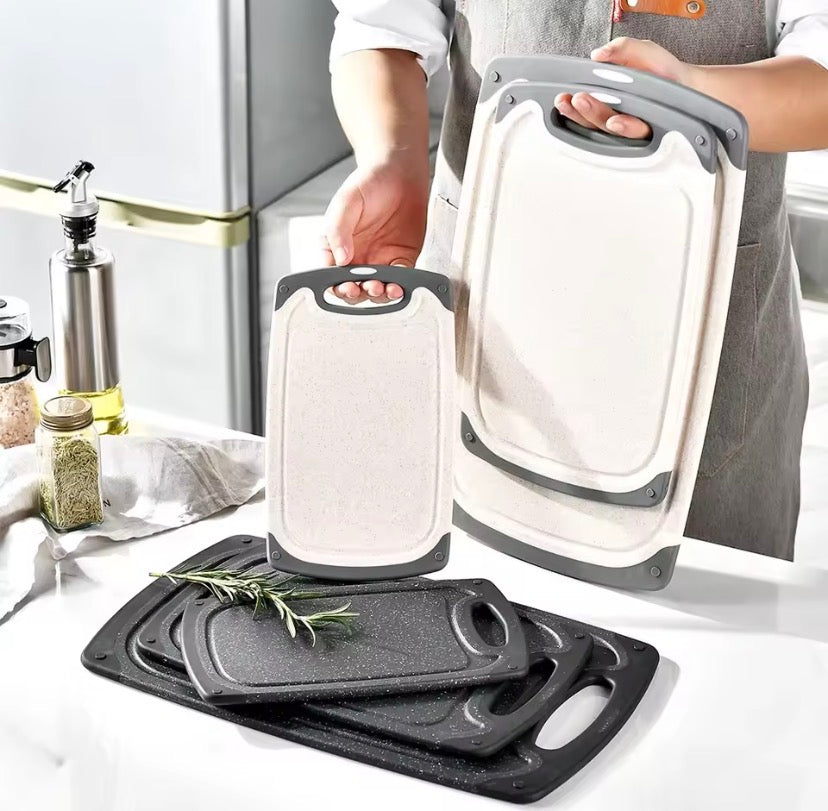 3pcs Marble Pattern Kitchen Cutting Board, Multifunctional Kitchen Cutting Board Set, Kitchen Chopping Board, Kitchen Gadgets
