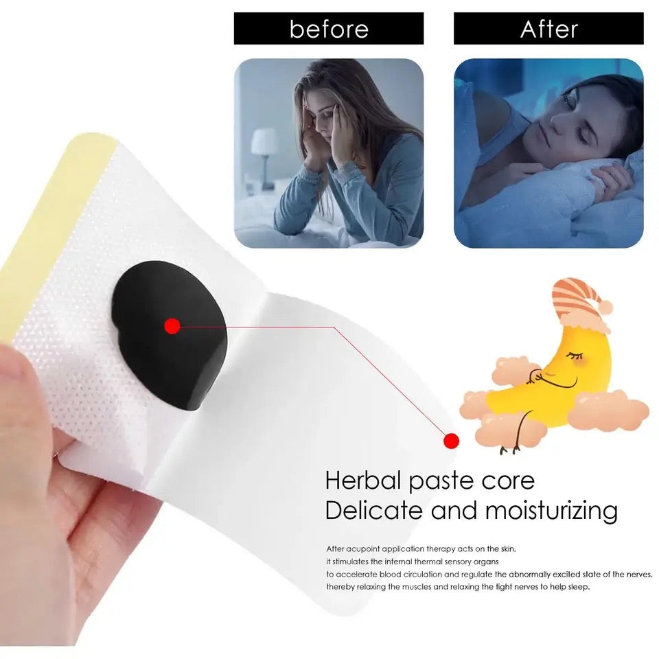 10pcs Herbal Sleeping Patch, Fast Sleep Aid Stickers, Anxiety Improve Insomnia Sticker