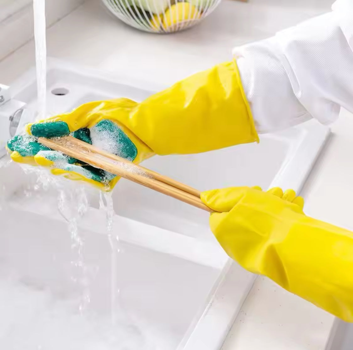 Creative Dish Washing Gloves, Reusable Silicone Dish Washing Sponge Gloves, Waterproof Kitchen Cleaning Gloves