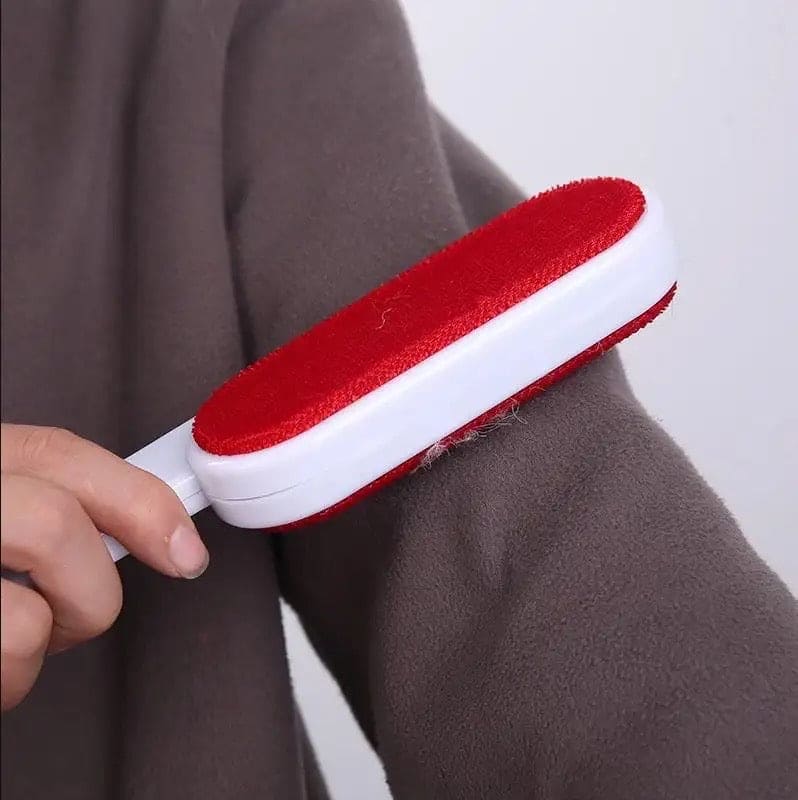 Double Sided Static Brush, Magic Fur Cleaning Brush, Fluffy Clothing Brush, Handheld Pet Hair Cleaning Brush, Clothes Lint Cleaner Brush, Portable Sofa Clothes Cleaning Flannel Brush, Reusable Lint Roller Brush