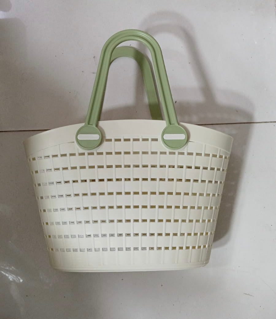 Portable Handheld Picnic Basket, Handheld Kitchen Grocery Basket, Multipurpose Laundry Basket, Creative Hollow Out Shower Basket