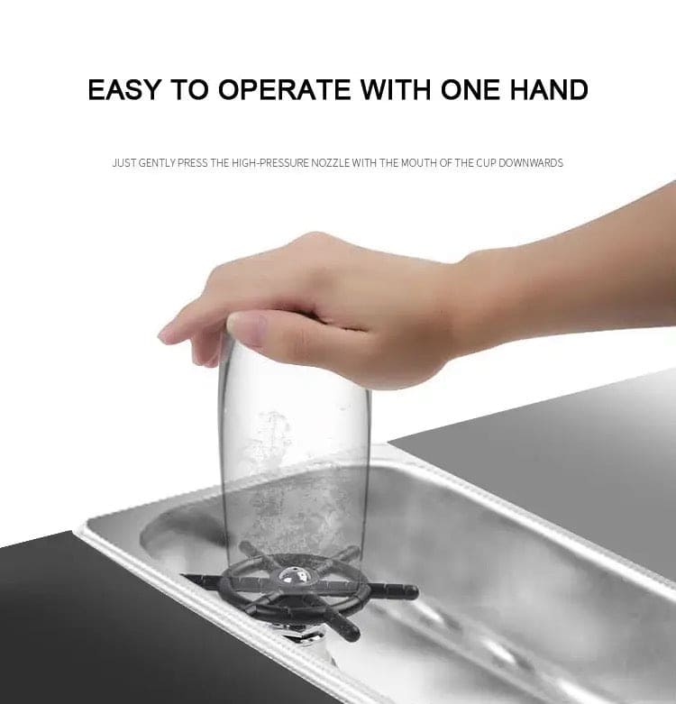 Automatic Cup Washer, Faucet Glass Cleaner For Kitchen Sink, Bar Glass Rinser Coffee Pitcher, Washer Bottle Rinser Wash Cup Tool, Faucet Bar Glass Rinse, Kitchen Sink Accessories Sets Glass Rinser, High Pressure Glass Cleaner