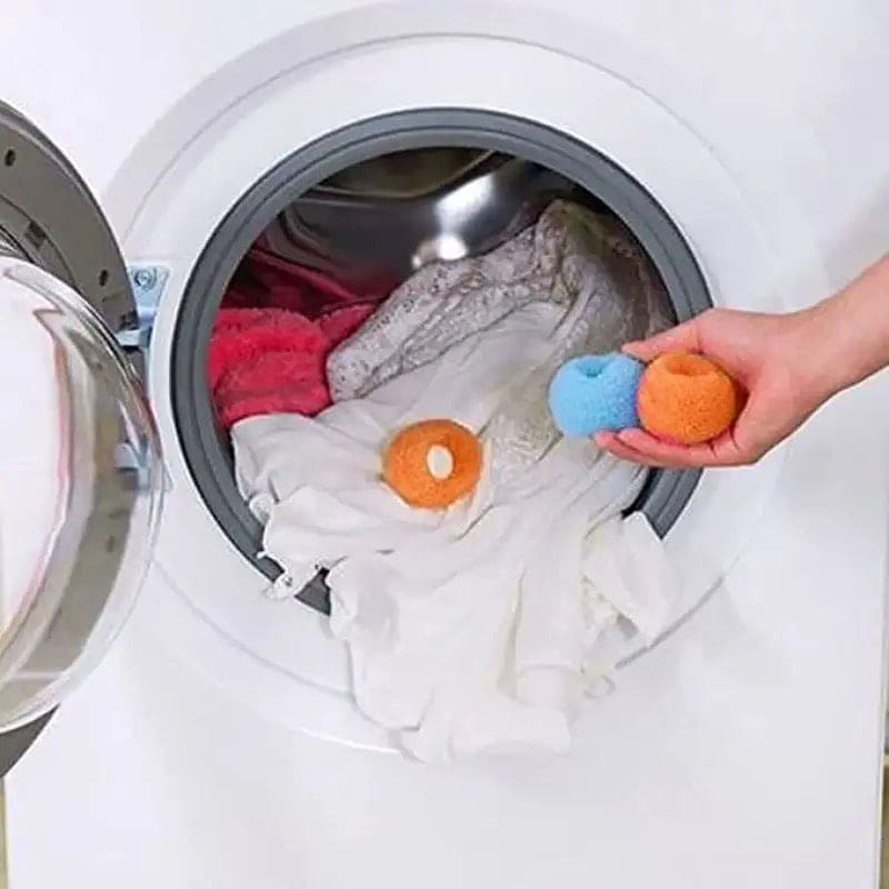 Set Of 5 Magic Laundry Ball, Clothes Hair Cleaning Ball, Cat Dog Hair Catcher Laundry Ball, Reusable Washing Machine Filter Wool Ball, Pet Fur Lint Catcher Laundry Ball, Clothes Underwear Wash Ball, Anti Winding Sticky Pet Hair Lint Washing Balls