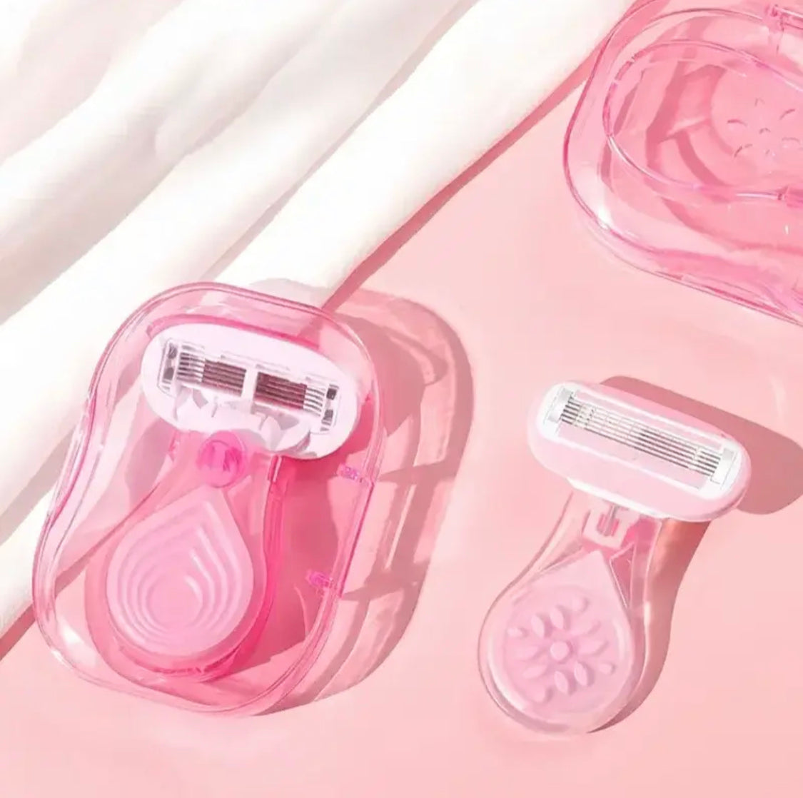 Women Manual Shaving Razor, Underarm Body Hair Removal, Mini Stainless Steel Shaving Knife with Storage Box