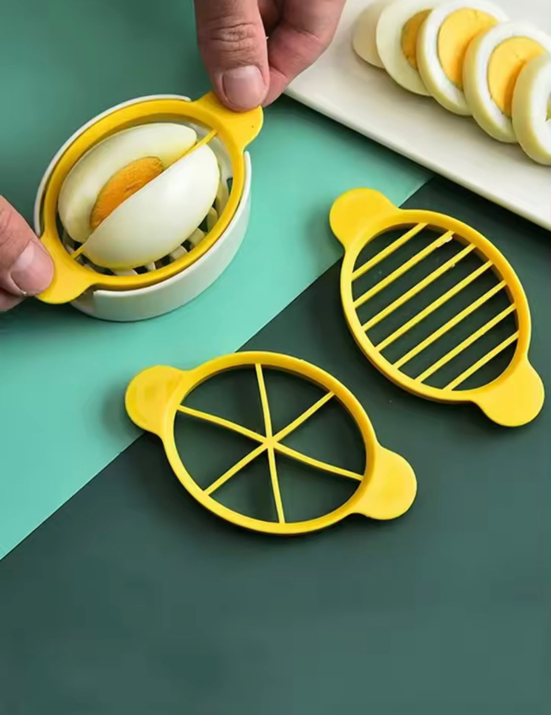 3 In 1 Multifunctional Eggs Slicer Tool, Boiled Egg Slicer, Soft Food Slicing Cutter