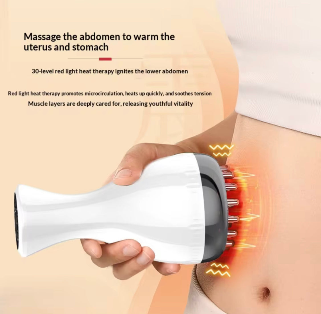 Electric Meridian Body Massager, Body Shaping Heating Meridian Scraping Brush, Fat Burning Anti Cellulite Body Massager