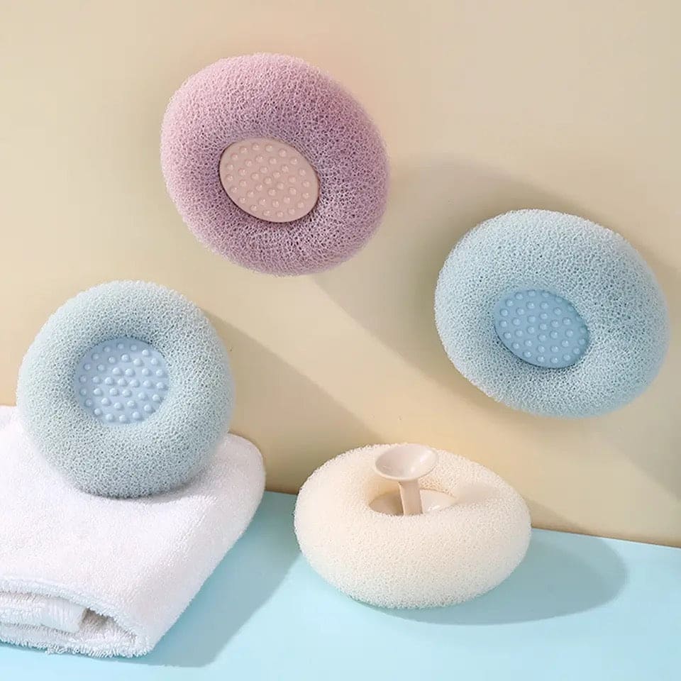 Shower Massage Ball, Handheld Bath Sponge Ball, Exfoliating Puff Body Cleaner, Body Loofah Sponge, Lazy Bath Foam Sponge, Rub Bath Mud Sponge, Towel Bath Back Brush