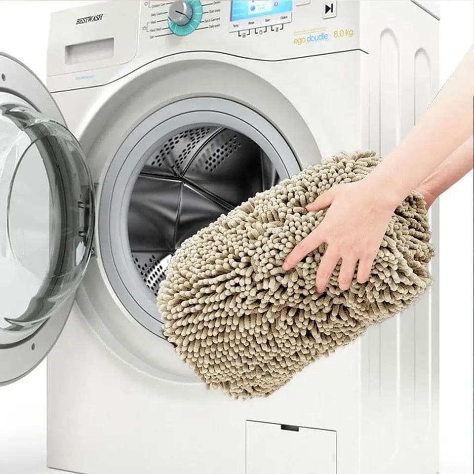 Soft Shaggy Door Mat, Non-Slip Bath Rug, Water Absorbent Floor Mat, Chenille Super Soft Carpet Bedroom Non-Slip Pad, Bathroom Kitchen Floor Mat, Door Entrance Soft Mat, Plush Microfiber Rugs, Washable Quick Dry Bath Rugs, Anti Skid Bathroom Shower Rug