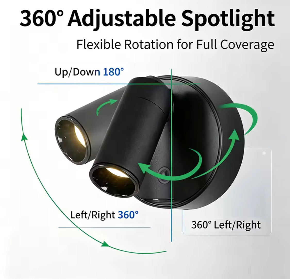 Adjustable LED Wall Sconce Light,Minimalist Cylinder Wall Light, Modern Round Base Wall Lamp