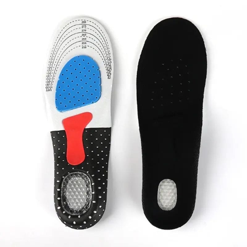 Set of 2 Cuttable Silicone Shoe Insoles, Men Women Orthotic Arch Support Sport Shoe Pad, Soft Running Insert Shoe Pad, Silicone Gel Insoles For Feet, Arch Support Shoe Pad, Flash Drying Foot Care Pads