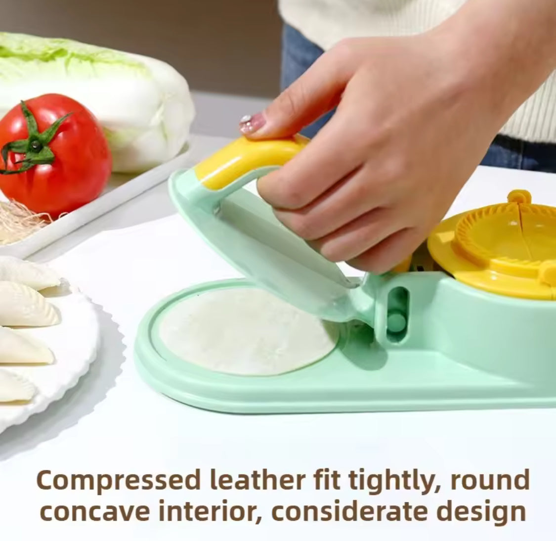3 In 1 Kitchen Dumpling Mold, Dumpling Maker Mold, Dough Skin Molder Machine, Rolling Dough Dumpling Machine, Manual Tortilla Maker, Dough Pressing Tool, Kitchen Dumpling Making Tool