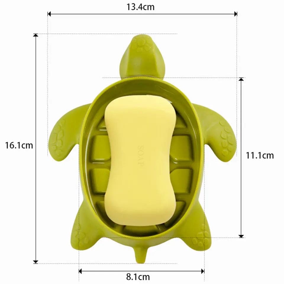 Cute Turtle Draining Soap Holder, Bathroom Shower Soap Holder, Sponge Storage Plate Tray, Sea Turtle Soap Holder Dish, Non Slip Shower Soap Box, Simple Wash Table Cartoon Turtle Soap Box, Virgin Plastic Soap Stand