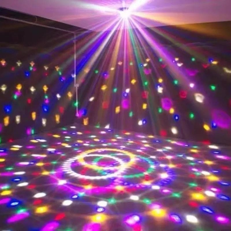 Colourful Magic Lamp, Magic Disco Ball Lamp With Holder, Colorful Rotating Magic Ball Light, Led Crystal Party Stage Light, Mini Rotatable Effect Bar DJ Light, Auto Rotating Lamp, Plug in Disco Ball Light Bulb for Home, Party Ambient Light With Holder