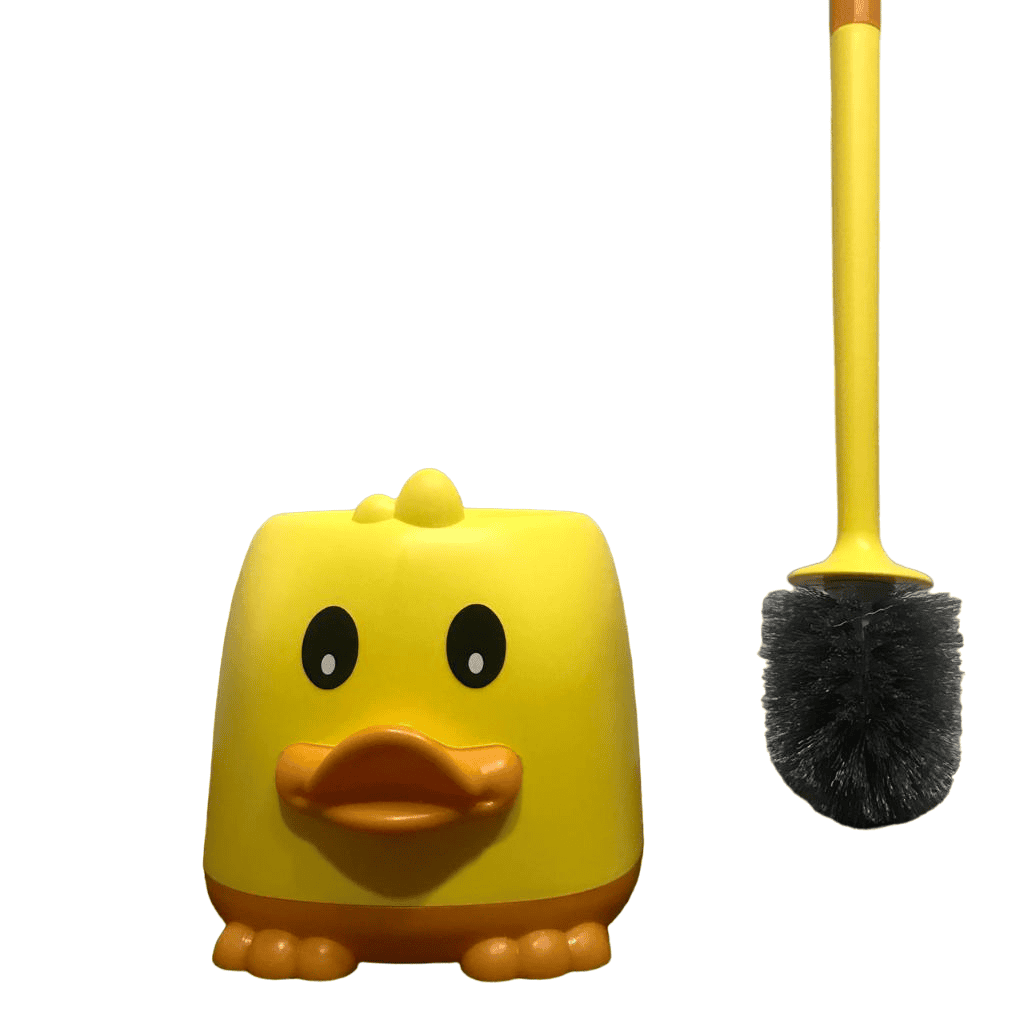 Little Duck Toilet Brush, Household Decontamination Cleaning Brush, Long Handle Dead Corner Toilet Brush, Home Bathroom WC Accessories Cleaning Supplies, Wall-mounted Toilet Brush With Quick Drying Holder