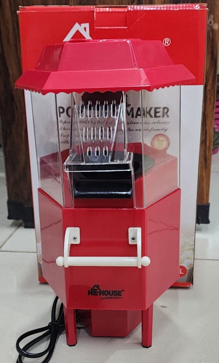 Carnival Popcorn Maker, Countertop Popcorn Machine, Vintage Retro Electric Hot Air Popcorn Machine, Cart Style Hot Air Popper Machine, Portable Electric Popcorn Maker, Automatic Instant Popcorn Maker, Portable Electric Household Snack Maker