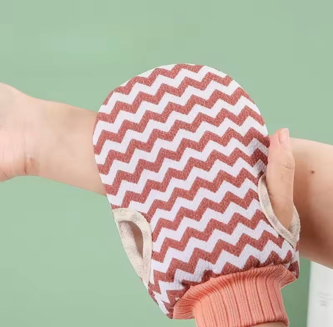 Double Sided Exfoliating Bath Gloves, Back Scrubbing Thickened Mud Gloves, Dead Skin Removal, Thumb Hole Design Body Scrub Glove, Bathing Accessories