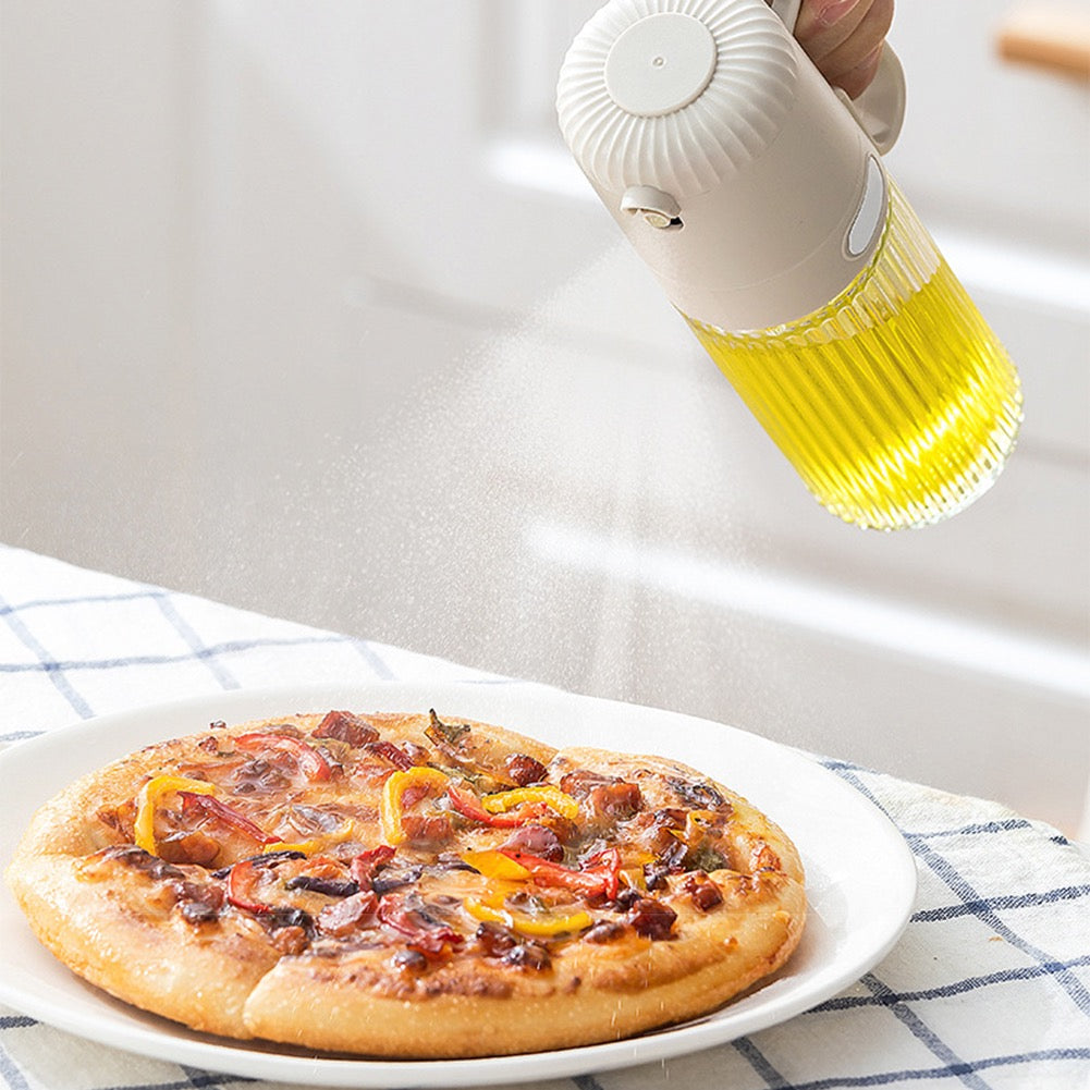 250ml Glass Spray Oil Bottle, Kitchen Oil Misting Spray Bottle, Pressure Thickened Leak-Proof Oil Spray Bottle, Oil Dispenser Bottle