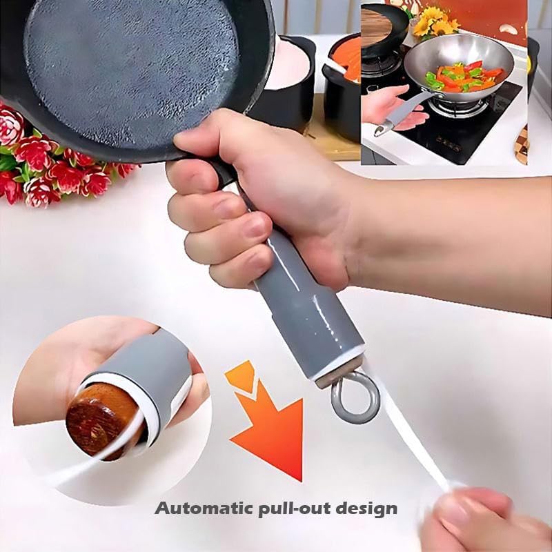 Multipurpose Pot Handle Insulation Cover, Versatile Silicone Pan Handle Glove, Pot Pan Handle Grip Holder