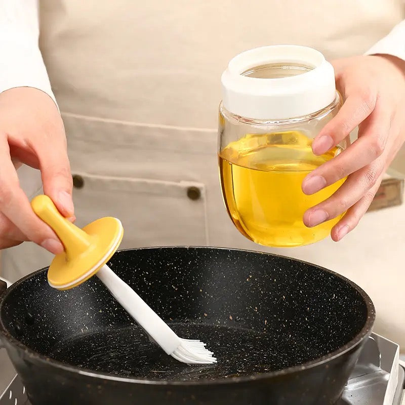 Food Grade Oil Brush Bottle, Oil Pot, Baking Brush, BBQ Grilling Accessories