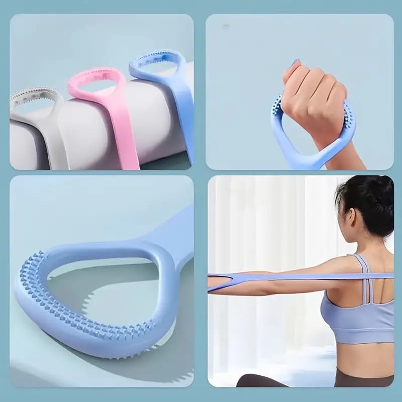 Yoga Fitness Elastic Band, Portable Strength Training Band, Silicone Resistance Band For Arm Back Shoulder