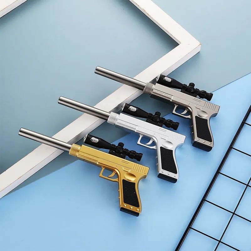 Pistol Shape Gel Pen, Creative Gun Shape Gel Pen Light, ED Weapon Gel Pen, Refill Pen, Stationery School Supplies, Gun Toy Gel Pen, Sniper Rifle Gel Pen for School Student Writing Kids
